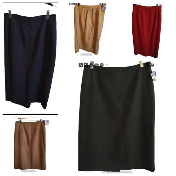 Pendleton/Michele- Women's Pencil wool skirt bundle- 5 in total- size 8 and 10 - Picture 1 of 11